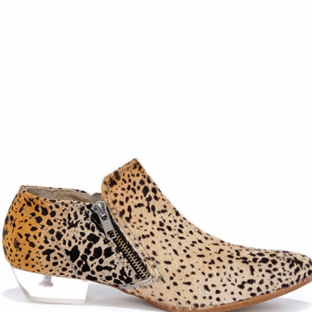 Leopard booties with lucite heel - Matisse brand